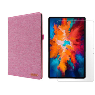 2in1 Tablet Set für Lenovo Tab P11 2021 TB-J606F TB-J606X 11 Zoll mit Magnet Cover Auto Sleep/Wake Ruhemodus + Schutzfolie Hülle Smart Case Hartglas