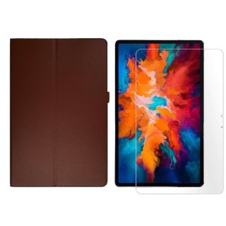 2in1 Tablet Set für Lenovo Tab P11 Pro TB-J706F 11.5 Zoll mit Magnet Cover Auto Sleep/Wake Ruhemodus + Schutzfolie Hülle Smart Case Hartglas