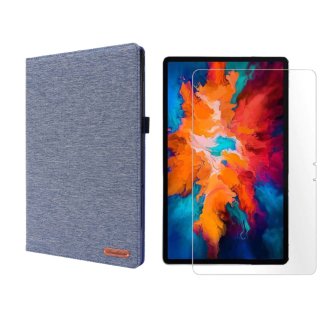 2in1 Set für Lenovo Tab P11 Pro TB-J706F 11.5 Zoll Tablet mit Schutzhülle + Schutzglas mit Auto Sleep/Wake Hülle