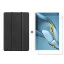 2in1 Set für Huawei MatePad Pro 2021 MRR-W29 10.8 Zoll Tablet mit Smartcover + Schutzglas mit Auto Sleep/Wake Magnetverschluss Hülle