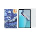 2in1 Set für Huawei MatePad 11 2021 11 Zoll Tablet mit Smartcover + Schutzglas mit Auto Sleep/Wake Magnetverschluss Hülle