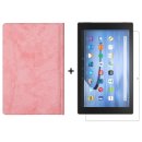 2in1 Tablet Set für Amazon Fire HD 10 / HD 10 Plus 11. Generation 2021 10.1 Zoll mit Magnet Cover Auto Sleep/Wake Ruhemodus + Schutzfolie Hülle Smart Case Hartglas