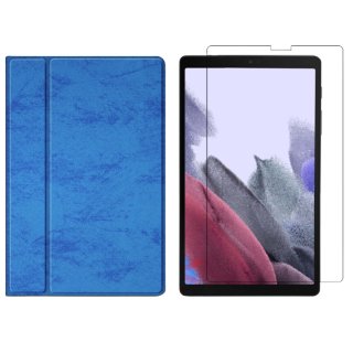 2in1 Set für Samsung Galaxy Tab A7 Lite T220 T225 8.7 Zoll Tablet mit Schutzhülle + Schutzglas mit Auto Sleep/Wake Hülle