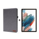 2in1 Set für Samsung Galaxy Tab A8 SM-X200 X205 10.5 Zoll Tablet mit Smartcover + Schutzglas mit Auto Sleep/Wake Magnetverschluss Hülle