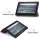 2in1 Tablet Set für Amazon Kindle Fire 7 12. Generation 2022 7 Zoll mit Magnet Cover Auto Sleep/Wake Ruhemodus + Schutzfolie Hülle Smart Case Hartglas