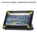 2in1 Set für Amazon Kindle Fire 7 12. Generation 2022 7 Zoll Tablet mit Schutzhülle + Schutzglas mit Auto Sleep/Wake Hülle