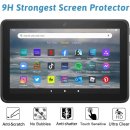 2in1 Tablet Set für Amazon Kindle Fire 7 12. Generation 2022 7 Zoll mit Magnet Cover Auto Sleep/Wake Ruhemodus + Schutzfolie Hülle Smart Case Hartglas