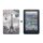 2in1 Tablet Set für Amazon Kindle Fire 7 12. Generation 2022 7 Zoll mit Magnet Cover Auto Sleep/Wake Ruhemodus + Schutzfolie Hülle Smart Case Hartglas