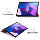 2in1 Set für Lenovo Tab M10 3. Generation 2022 TB-328F 10.1 Zoll Tablet mit Schutzhülle + Schutzglas mit Auto Sleep/Wake Hülle