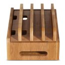 Handy Tablet Holz Organizer Multi Ständer Universal Ladestation für Smartphone, iPhone, iPad, E-Reader und mehr (Birke)