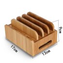 Handy Tablet Holz Organizer Multi Ständer Universal Ladestation für Smartphone, iPhone, iPad, E-Reader und mehr (Birke)