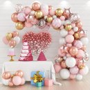 SET 82 Stück Luftballons Girlande Luftballonbogen Geburtstag Hochzeit Babyparty Dekoration Kit Baby
