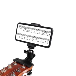 Mikrofon Gitarren Halterung Handyhalter Smartphone Gitarrenkopf Befestigung Clip Noten