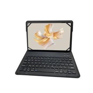 2in1 Bluetooth Tastatur und Universaltasche für alle Tablets 9-11 Zoll Case Schutz Hülle Tastatur in Schwarz